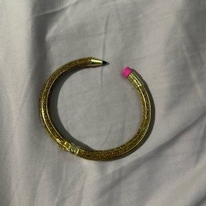 Betsey Johnson pencil bracelet. Only worn twice.